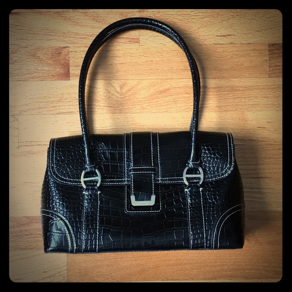 Liz Claiborne Faux Leather Handbag